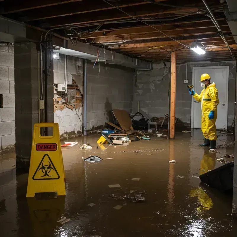 Flooded Basement Electrical Hazard in Burbank, IL Property